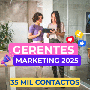 Base de Datos Gerentes de Marketing de Empresas Chile 2025